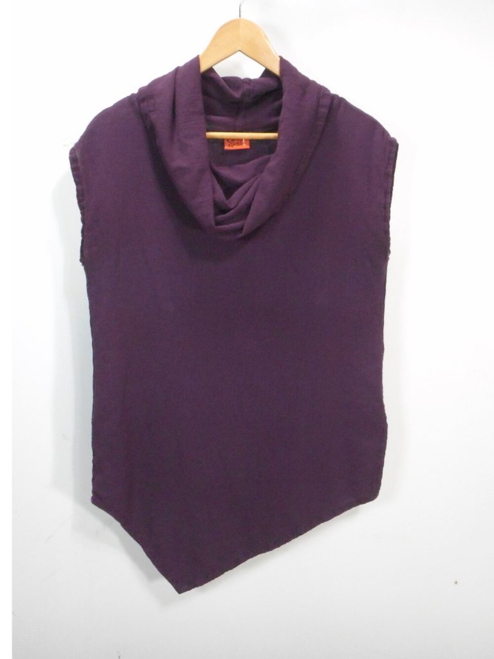 Oh My Gauze size 1 Womens size S / M Sleeveless Top Cotton Plum Purple Cowl Neck